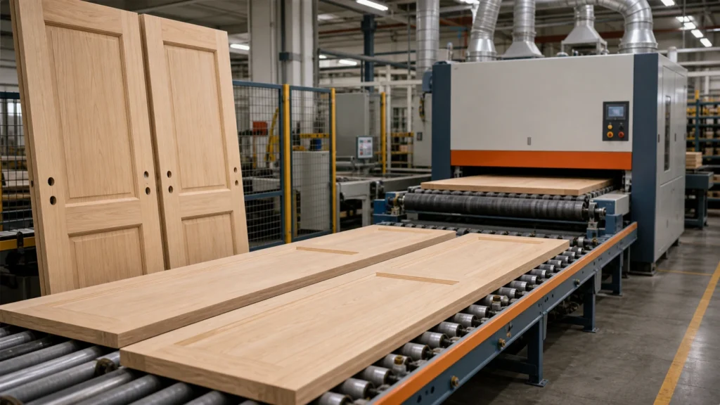 02 wood door production